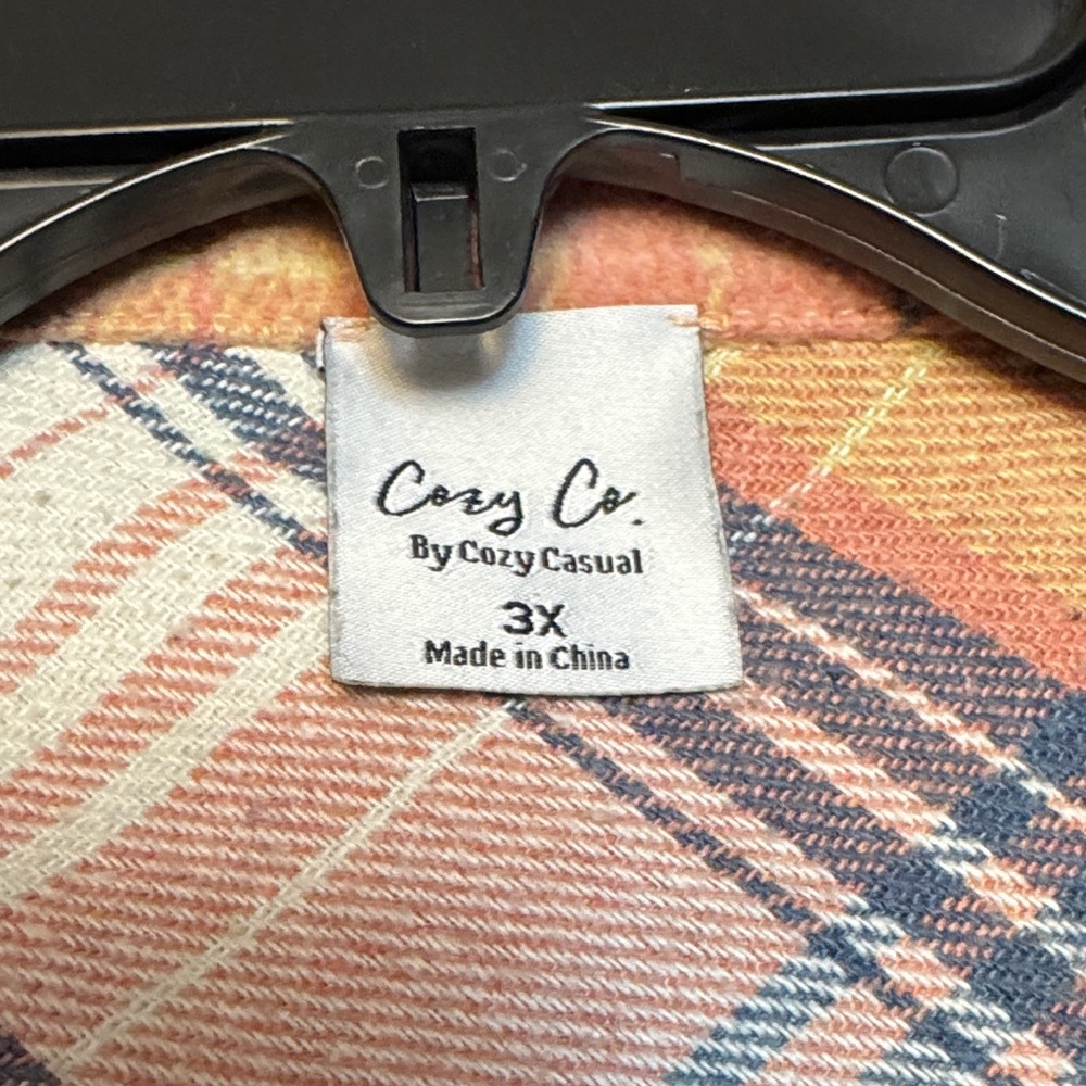 Plaid Button-Up Shacket - Picture 2 of 2